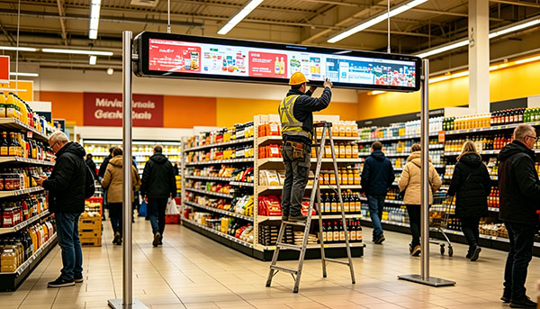 Stretched Bar Displays in High-Throughput Retail Environments