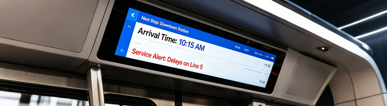 Stretched Bar Display in Urban Transit